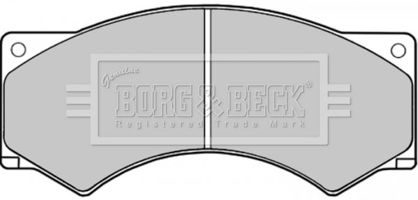 BORG & BECK Комплект тормозных колодок, дисковый тормоз BBP1122